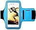 iXCC iPhone 6 / 6s Armband, Sports Running Armband with Key Holder and Dual Arm-Size Slots for iPhone 6, 6s, 5s, 5, 5c, SE, iPod MP3 Player - Blue