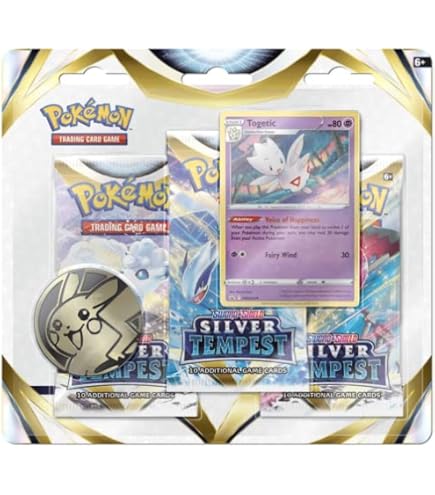 Amazon.com: Pokemon TCG: Sword & Shield Silver Tempest Three