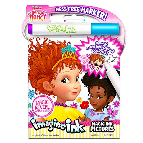 Disney Fancy Nancy Magic Ink Coloring Book Set -- Bundle Includes 3