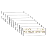 12 Pack 10"W x 2"H Acrylic Office Name Plates Name