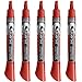 Quartet Dry Erase Markers, Whiteboard Markers, Chisel Tip, EnduraGlide, White Board Dry Erase Pens for Teachers, Home School & Office Supplies, Red, 12 Pack (5001-4M)