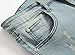 Qazel Vorrlon Men's Light Blue Ripped Skinny Distressed Destroyed Slim Jeans Pants with Holes