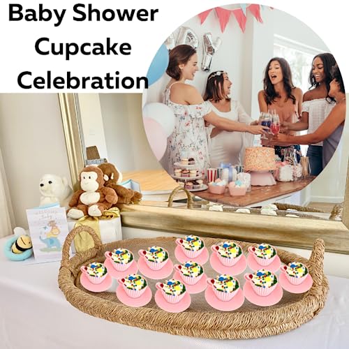 Evelots Teacup Silicone Cupcake Liners 24 Pc Set Oven Safe Baking Set