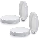 1790 110mm Plastic Lid for Wide Mouth Jars (Pack of 4), White