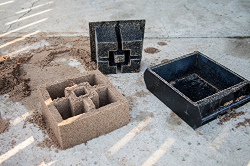 12 INCH CROSS SCREEN PATIO WALL CONCRETE CEMENT MOLD CINDER BLOCK ALL