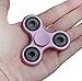 Fidget Spinner Toy Stress Reducer Portable Tri-Spinner Inner Peace Finger Toy Drop Test, Mute Bearing (Rose gold)