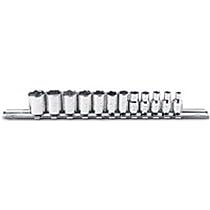 Stanley Proto J4708T Stecknuss, 1/4 Zoll Antrieb, 12-kant - Für Hartnäckige Verschraubungen, Chrom-Vanadium Stahl