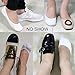 QING 4 to 8 Pack Ultra Low Cut No Show Socks Women Invisible for Flats and Dress Shoes Liner Socks with Non-Slip Heel Grips
