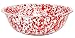 Crow Canyon Home Enamelware Medium Basin, 8 quart, Red/White Splatter (Single)