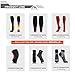 NEWZILL Medical Compression Socks for Women & Men Circulation 20-30 mmHg, Best for Running Athletic Hiking Travel Flight Nurses (Black Gray Argyle,XXL)