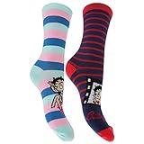 Ladies/Womens Betty Boop Novelty Socks (Pack Of 2)