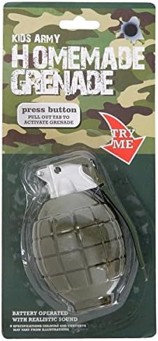 Kids Army Toy Dummy Hand Grenade Realistic Sound Battery Operated