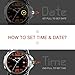 Mens Quartz Watch, Analog Watches Fashion Sports Dress Waterproof Business Casual Wrist Watch with Silicone Rubber Band 30M 3ATM Water Resistant