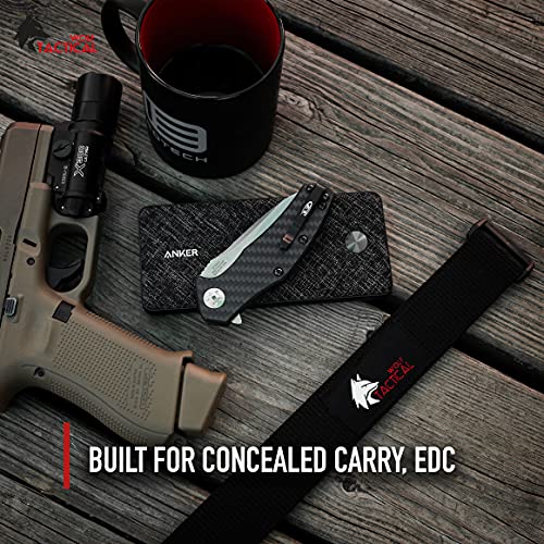 WOLF TACTICAL Heavy Duty Simple EDC Belt Stiffened 2Ply 1.5” Nylon