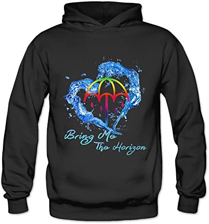 PRUSI Women's Bring Me The Horizon Hoodies Sweatshirt Size XL US Black