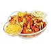 Estilo Chips and Dips Snack Bowl Set, Clear