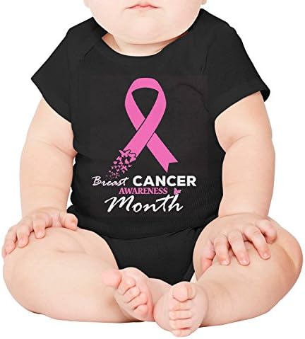 Xanx Smon Baby Onesies Bodysuit Breast Cancer and Butterfly Organic Clothes