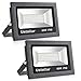 Ustellar 2 Pack 60W LED Flood Light, IP66 Waterproof, Outdoor Super Bright Security Lights, 300W Halogen Bulb Equivalent, 2700K Warm White, Floodlight Landscape Wall Lights