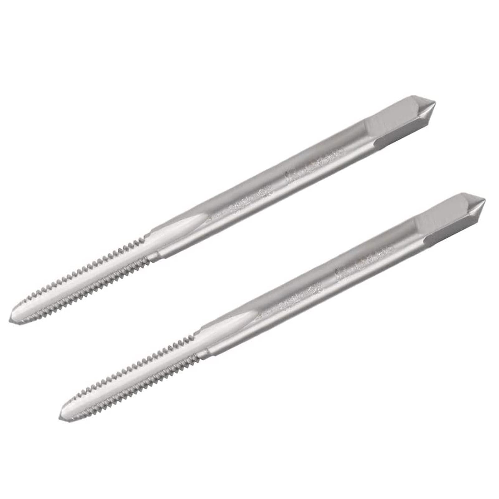 TOP-VIGOR #5-40 UNC Straight Flute Thread, Screw Machine Tap with 2B Class Tolerance, High Speed Steel 3 Flutes Screw Thread Milling Tap 2pcs