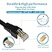 Cat7 Ethernet Cable 200ft,Outdoor Indoor Network Shielded Grounded UV Resistant Waterproof Buried-able Network Cord 10 Gigabit 600MHz Triple Shielded (SFTP) Cord for Modem, Router, LAN, Computer