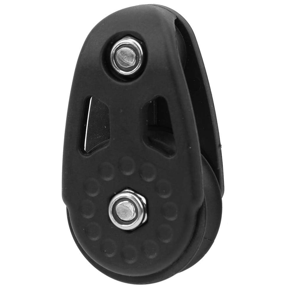 Vbest life Pulley Block Sheave Crane Single Wheel Swivel Pulley Block Loading Plastic Sheave Accessories for Kayak Canoe Marine Trolley