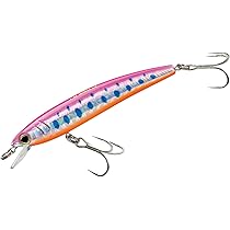 Yo-Zuri F1161-M37 Pins Minnow Floating Diver Lure, Gold Flame