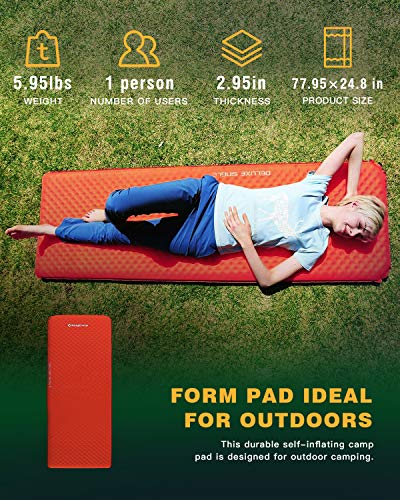 queen size self inflating sleeping pad