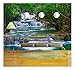 wall26 - Deep Forest Waterfall in Kanchanaburi, Thailand - Removable Wall Mural | Self-Adhesive Large Wallpaper - 66x96 inches