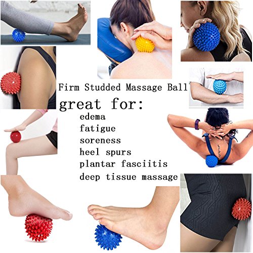 2 Pack Massage Balls Deep Tissue Spiky Small Massage Roller Ball for