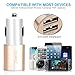 iPhone Car Charger, ZUOQI 24W/4.8A High Speed Dual Port USB Car Adapter for Apple iPhone 7 Plus/ 7 /6 Plus/ 6S/6/6 S Plus/ iPad/iPod, Samsung Galaxy S6 S6 Edge S5, HTC One M8 M9 and More-Gold