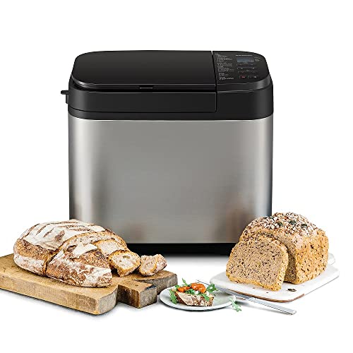 Panasonic Sd-yr2550sxe | Machine à Pain, 31 Programmes, Distributeur De Levure & Fruits Secs , Mode Confiture Et Compote, Capteur De Température, 550w, 1kg, Noir Et Gris – Version Française