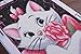 Pink Flower Cat Diamond Painting Kits 14x20 Inch Round Full Drill Cute Cat Crystal Diamond Dot Kits Perfect for Relaxation and Home Decor (Marie Cat)