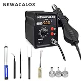 500°C Soldering Hot Air Rework Station Thermoregul LED Heat Gun Blow Dryer for BGA IC Desoldering Tool 858D 700W 110V