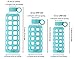 purifyou Premium Glass Water Bottle with Non-Slip Silicone Sleeve and Stainless Steel Lid Insert, 12 / 22 / 32 oz