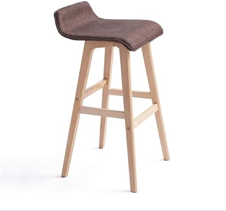 Barstools Chairs Linen Fabric Seat High Modern Stylish Design Solid Wood Support Beautiful Fashion Unique Wooden Bentwood Color C Size 41 42 5 74cm Amazon Co Uk Kitchen Home