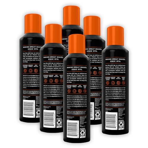 EDGE SHAVING GEL FOR MEN, SENSITIVE SKIN WITH ALOE, (6 PACK) – SHAVE GEL FOR MEN THAT MOISTURIZES, PROTECTS AND SOOTHES TO HELP REDUCE SKIN IRRITATION