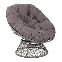 OSP Designs  Papasan Chair, Grey