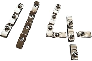 ZS2YOUTOYOU 1/4"-20 Long Stainless Steel U -Style Clip-On Nut,U-Type Fasteners (Pack of 25)