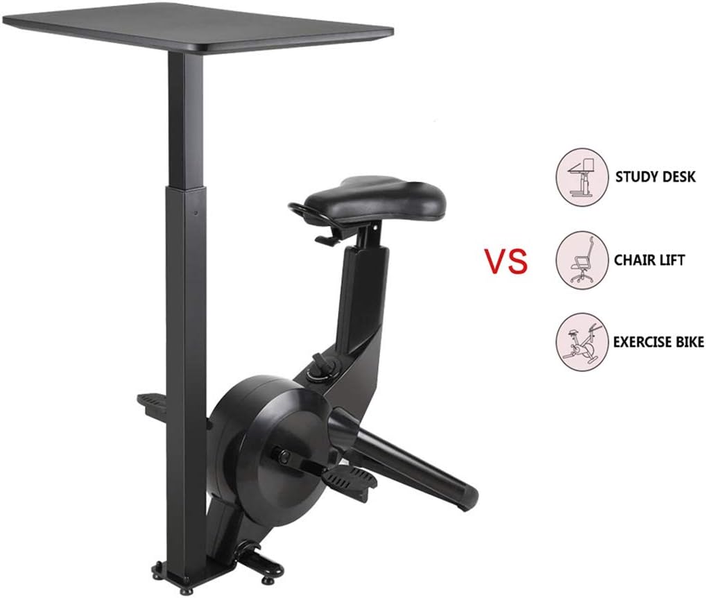 Indoor Cycling Bike, Standing Desk Exercise Bike with App, 1-8 Gear Magnetic Adjust Resistance,Height Adjustable Cycle Exercise Bike for Home, Office, Sport and Workout