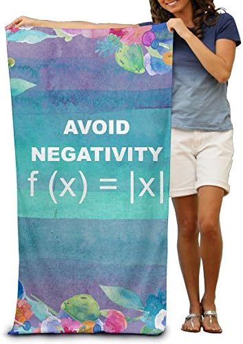 Jidfnjg Avoid Negativity Funny Math A Beach Towel Suitable For Both Men And Women.