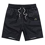 Vogyal Men's Swim Trunks Bathing Suits Solid Beach Shorts with Pockets