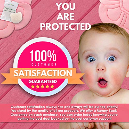 image for IndulgeMe Baby Bath Cushion - Konjac Sponge Included, Blooming Flower 