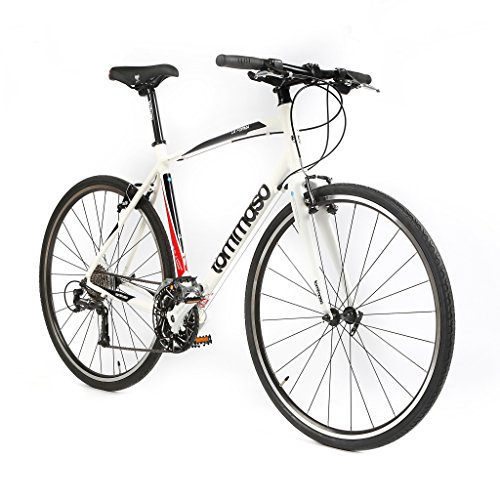 Tommaso La Forma Lightweight Aluminum Hybrid Bike, Carbon Fork, 27
