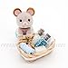 Odoria 1/12 Miniature Basket with Perfume Dollhouse Bathroom Accessories
