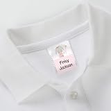 Dotty about Paper 50 Personalised No Iron Name Labels Flopsy Bunny view 2