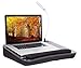 Sofia + Sam Lap Desk with USB Light (Black) | Memory Foam Cushion | Supports Laptops Up to 17 Inches