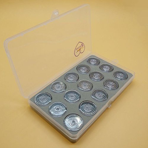 HONEYSEW Box Of 15 Bobbins Plastic Singer 1425N 1425U 600E # 163131
