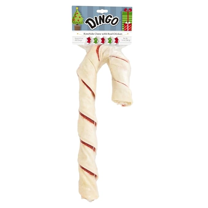 Buy Dingo Holiday Rawhide Candy Cane Dog Treat Large Online At Low Prices In India Amazon In
