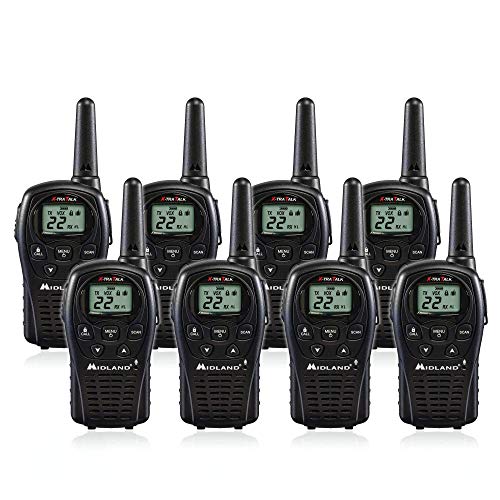 Midland LXT500VP3 2 Way Radio 8 PACK Plus Rechargeable Batteries and Chargers