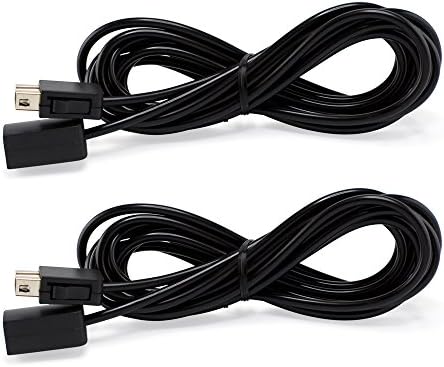 SNES Classic Controller Extension Cable 3M / 10ft (2-PACK) Power Cord for Super Nintendo SNES Classic Edition Controller (2017) Wii Classic Controller and Mini NES Classic Edition (2016)